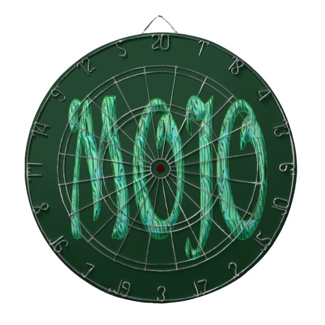 Mojo grönt dartboard darttavla (Framsidan)