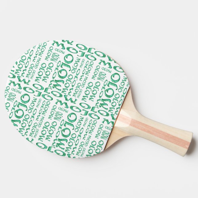 Mojo grönt magisk, vit pingpongpaddel 2 sidokört pingisracket (Baksidan )