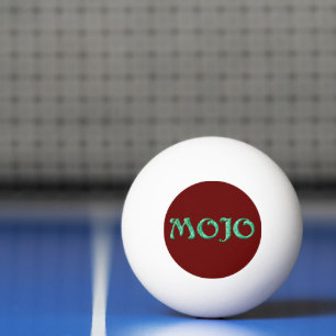 Mojo grönt röd vit 3-stjärnig pingpong boll