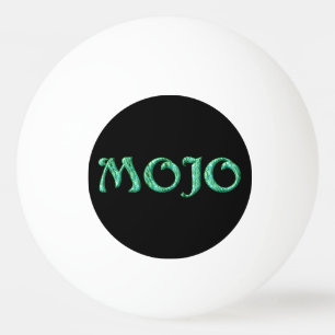 Mojo grönt svartvit 1-stjärnig pingpong boll