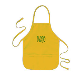 Mojo gult-kokokock barnförkläde