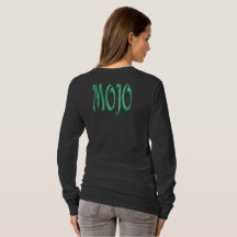 Mojo kvinnor svart långärmad t-shirt baksida