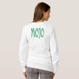 Mojo kvinnor vit långärmad t-shirt baksida