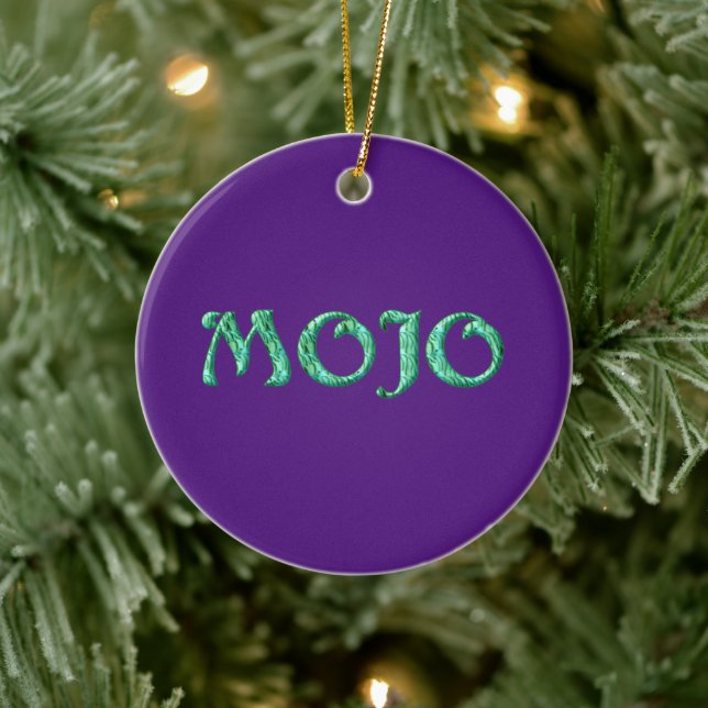 Mojo lila hänger runt ornament (Träd)