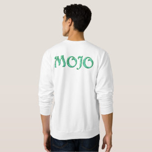 Mojo män vita sweatshirt baksida