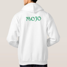 Mojo manar white hoooded sweatshirt