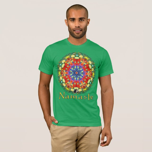 Mojo Namaste Kaleidoscope T Shirt (Hel framsida)