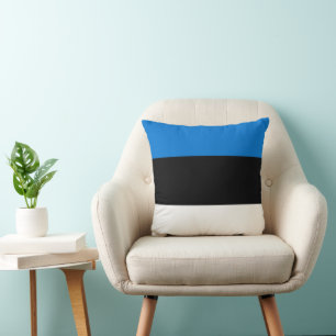 MoJo Pillow med Estlands flagga Kudde