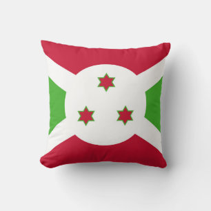 MoJo Pillow med flagga Burundi Kudde
