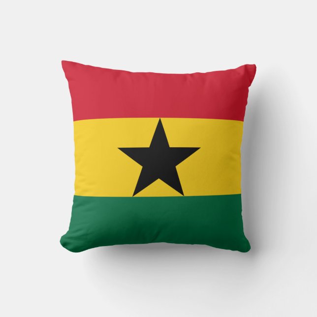 MoJo Pillow med flagga Ghana Kudde (Framsida)