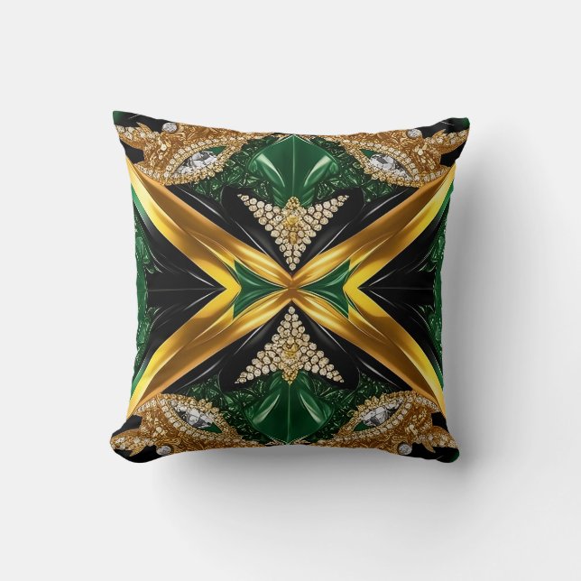 MoJo Pillow med Jamaican Färg Design Kudde (Framsida)