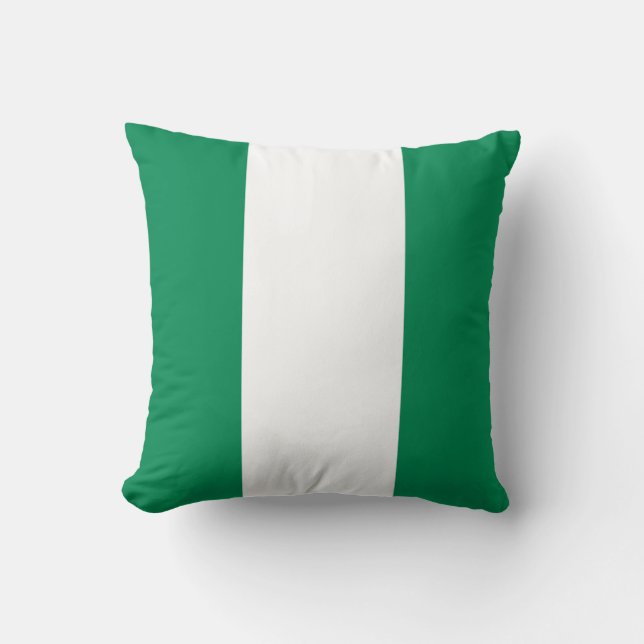MoJo Pillow med Nigerias flagga Kudde (Framsida)