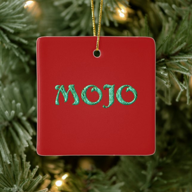 Mojo Red hängande orange ornament (Träd)