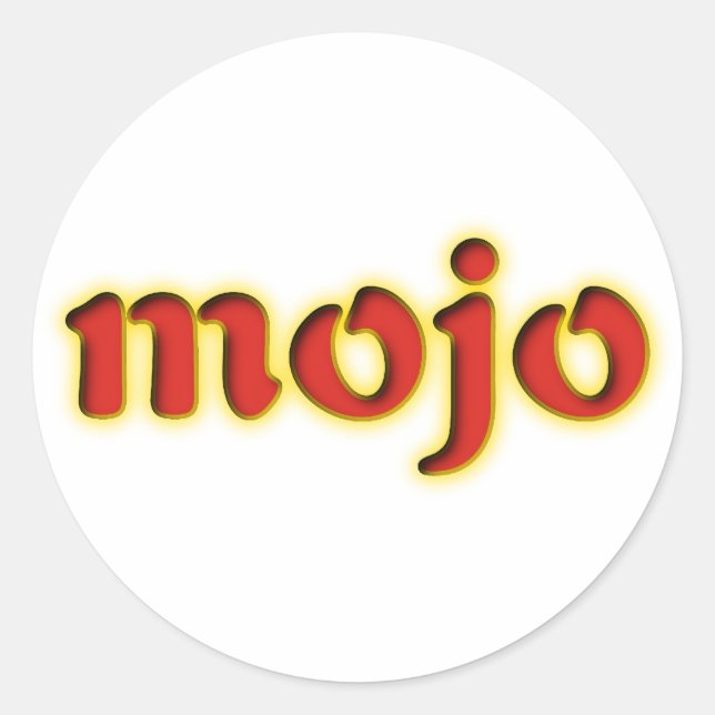 mojo runt klistermärke (Framsida)