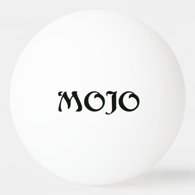 Mojo white 1-stjärnig pong boll (Framsidan)