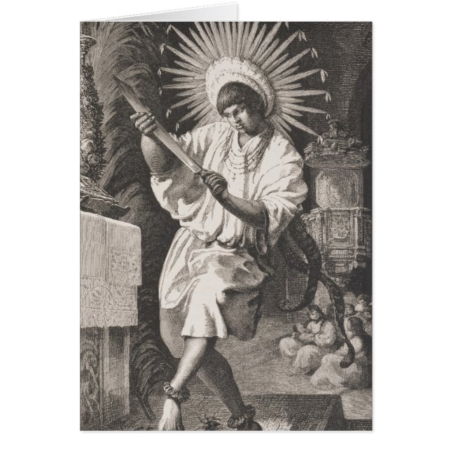 Mojos indier hälsningskort (Framsidan)