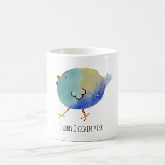 Mok, Chubby Chicken Miko, colorfull, funny, bird Kaffemugg