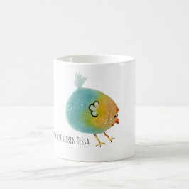 Mok, Chubby Chicken Tessa, colorfull, funny, bird Kaffemugg