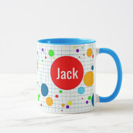Mok - computerspel agario-stijl - blauw mugg