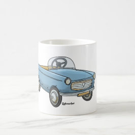Mok met leuke peugeot 404 in retro look kaffemugg
