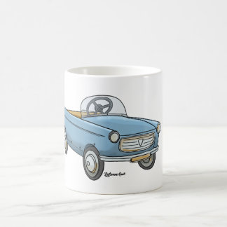 Mok met leuke peugeot 404 in retro look kaffemugg