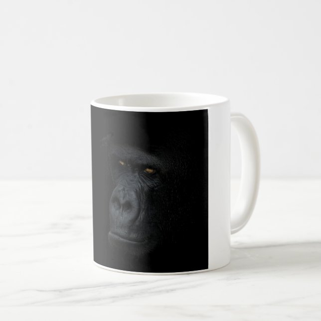 Mok portret gorilla kaffemugg (Framsida höger)
