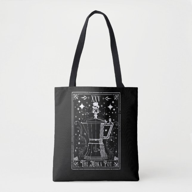 Moka Pot Kaffe Tarotkort Tygkasse (Framsida)