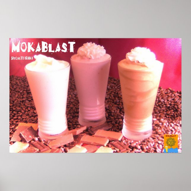 Mokablast Blended Drinks Poster (Framsidan)