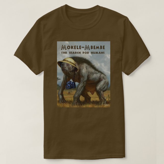 Mokele-Mbembe T Shirt (Design framsida)