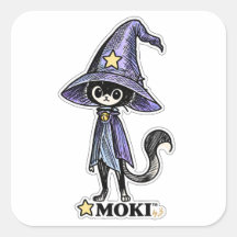 MOKI™ | Magisk Katt Original Karaktär Klistermärke