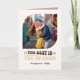 Mokka Glödande Champagne Retro Nyår Foto Helgkort