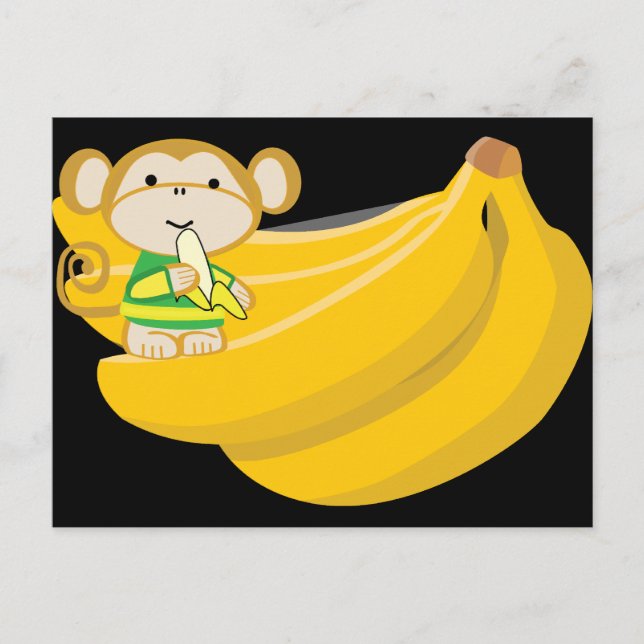 Mokkos stora vykort - svart (Framsida)