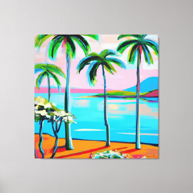 Mokuauia (getö) visa Oahu art Canvastryck (Framsida)