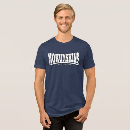 Mokumskins blauw wit t shirt