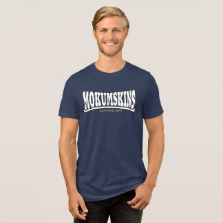 Mokumskins blauw wit t shirt