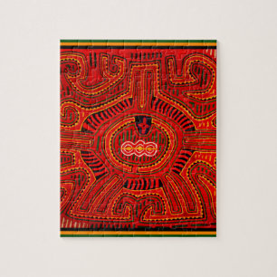 Mola Design av San Blas Indians Pussel