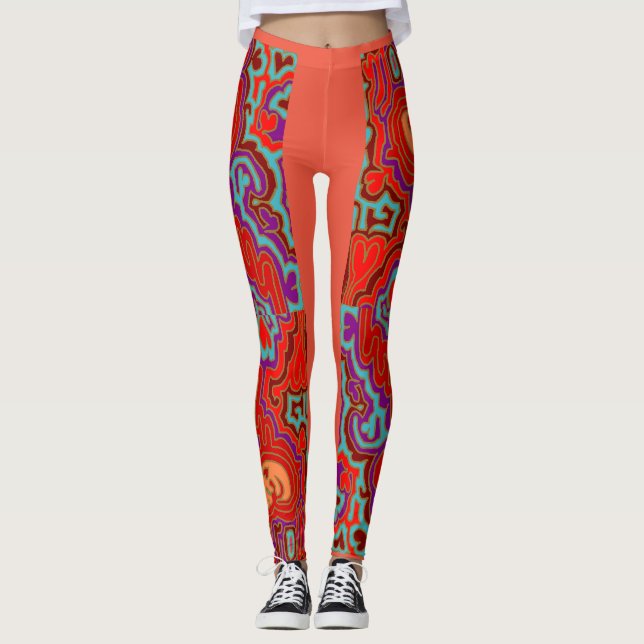 Mola Kuna Leggings (Framsida)