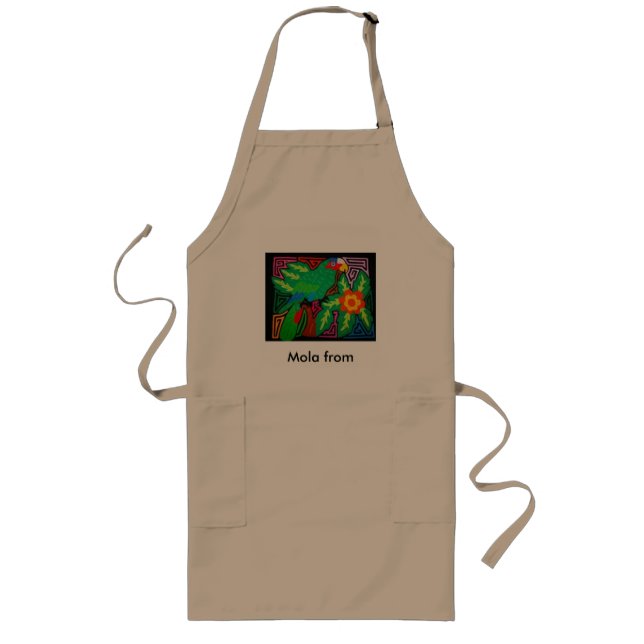 mola Mola från Panama Långt Förkläde (Framsidan)