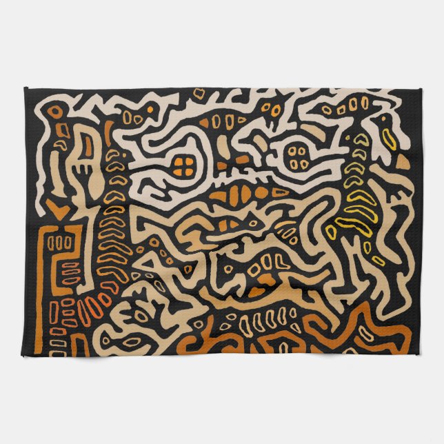 Mola Spirit Själens Dans Kökshandduk (Horisontell)