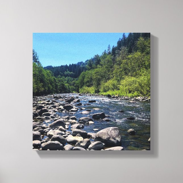 Molalla River, OR Canvastryck (Framsida)