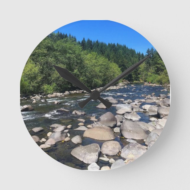 Molalla River, OR Rund Klocka (Framsida)