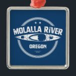 Molalla River Oregon Kayaking Julgransprydnad Metall<br><div class="desc">Floden Molalla är en 51-milsflod till Willamette-floden i nordvästra Oregon i Stater. I nordväst från Cascade Range genom Bord Sten Wilderness passerar staden Molalla innan den går in i den större floden nära Canby</div>