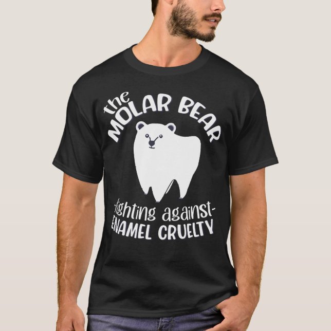 Molar Bear 2021, Funny Dentist Gift T Shirt (Framsida)