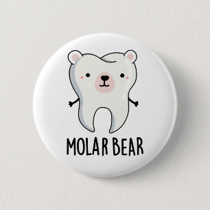 Molar Bear Funny Tooth Pun Knapp