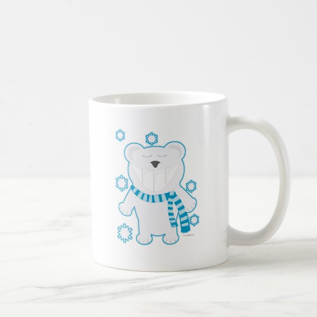 Molar Bear Scarf Funny Artic Polar Tecknad Kaffemugg (Höger)