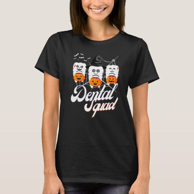 Molar Spooky Dentist Halloween Studenten Dental S T Shirt (Framsida)