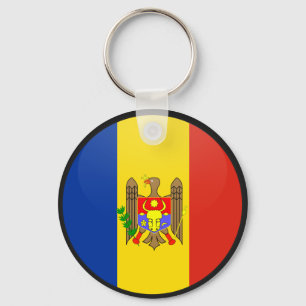 Moldavien cirklar den kvalitets- flagga nyckelring