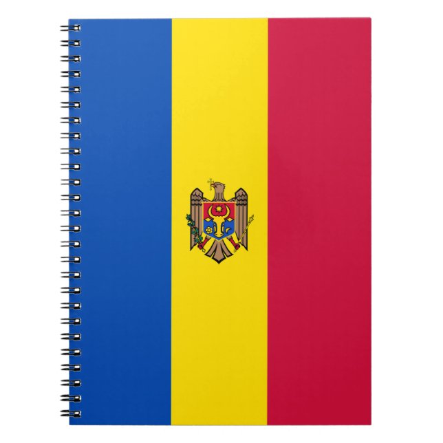 Moldavien flagga anteckningsbok (Framsidan)