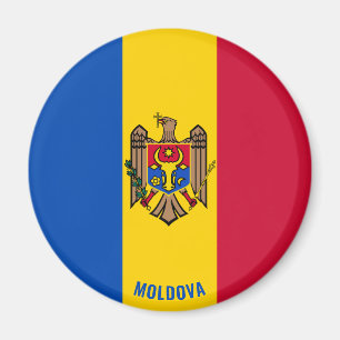 Moldavien Flagga Charming Patriotic Magnet