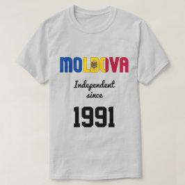 Moldavien Flagga Independence Firande T Shirt